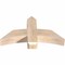 Ekena Millwork Bellingham Smooth Timber Gable Bracket, Douglas Fir, 36"W x 19"H x 5 1/2"D x 5 1/2"F, 13/12 Pitch GBW036X19X0606BEL00SDF - alternate 4